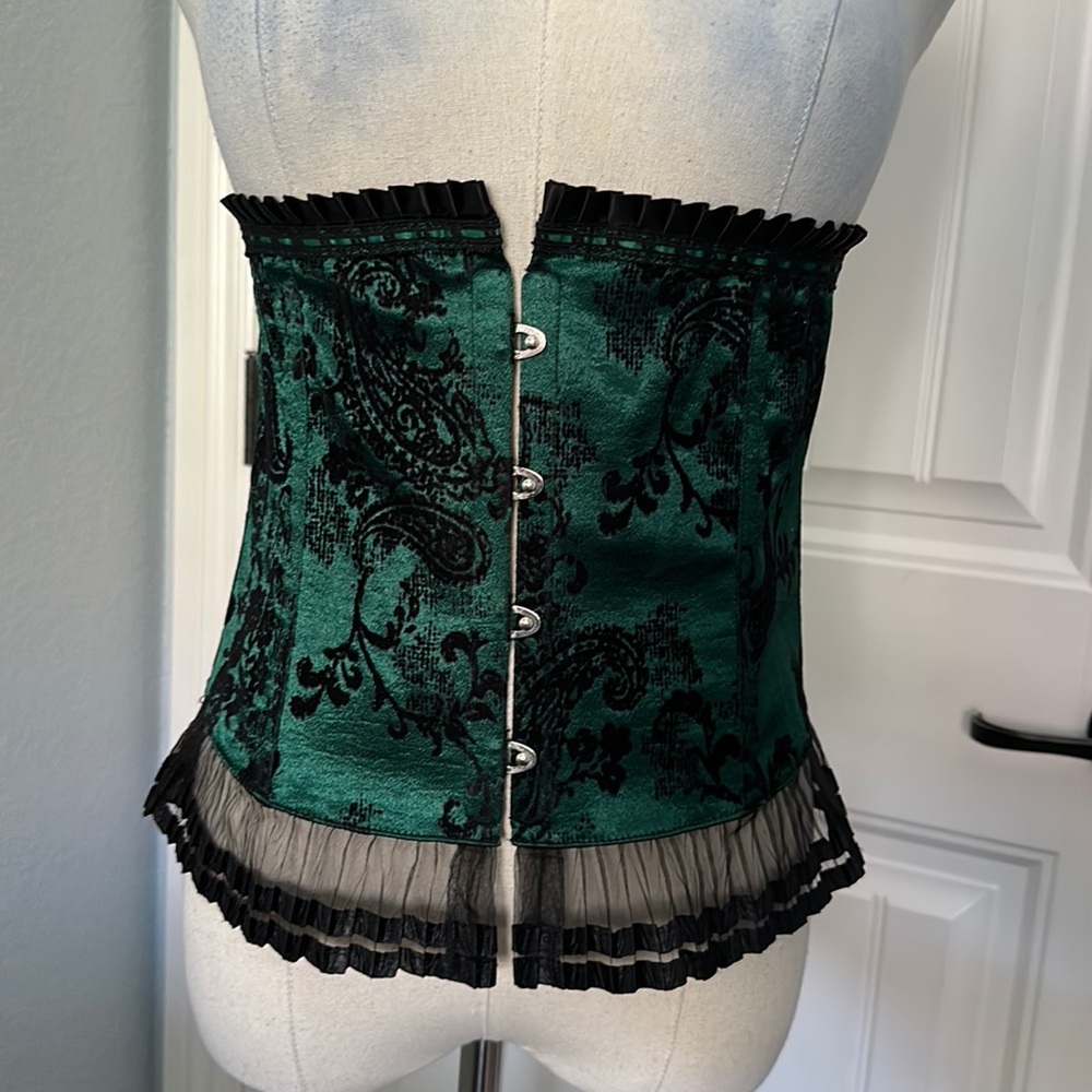 Shirley of Hollywood Retro Saloon Waspie Waist Corset L